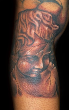 Angel Statue Tattoos