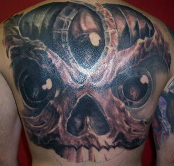 Tattoos · Page 11. skull back