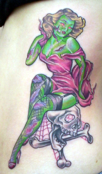 Looking for unique Nebraska Tattoos Pinup Zombie