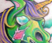 tattoo galleries/ - Zombie Unicorn Attack Tattoo - 20156