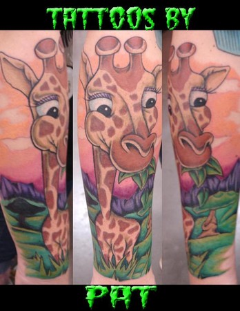 Pat Patterson - Giraffe Tattoo