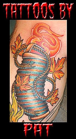 Pat Patterson - Lamp Leaves Tattoo