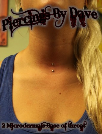 Throat Anchor Piercing