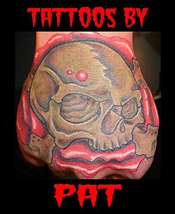 Pat Patterson - Skull Hand Tattoo