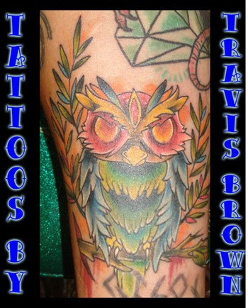 traditional owl tattoo. traditional owl tattoo. this