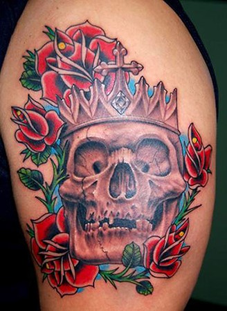 Shoulder Skull Tattoo Picture 1