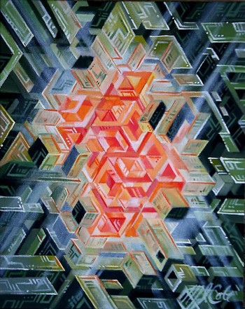 Mike Cole - Geomtric Oil Art