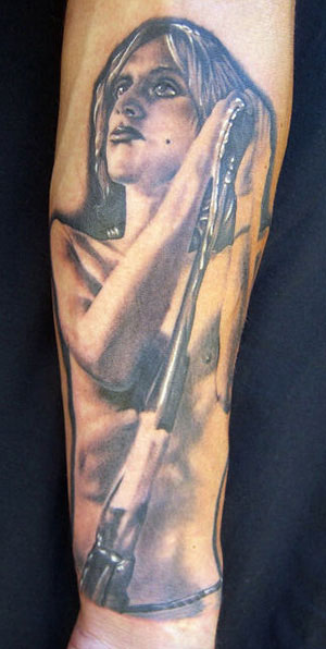 Keyword Galleries: Black and Gray Tattoos, Portrait Tattoos, Music Tattoos, 