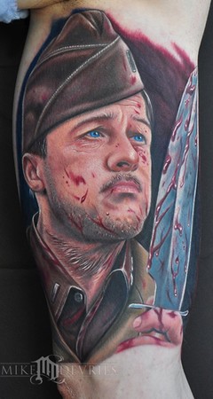 brad pitt movie tattoos