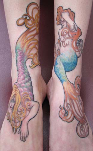 Looking for unique Art Nouveau tattoos Tattoos art nouveau mermaids