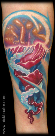 tattoos of jellyfish. into a full sleeve of crazy jellyfish. Keyword Galleries: Color Tattoos,