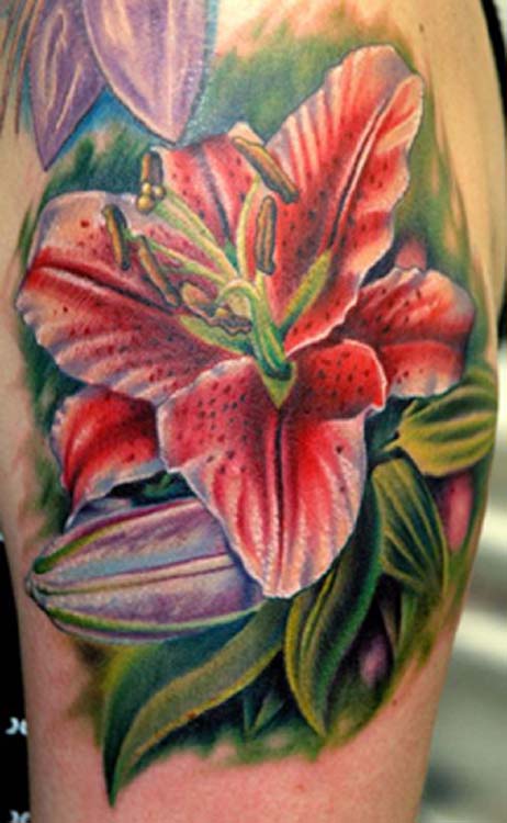 Keyword Galleries Color Tattoos Femine Tattoos Flower Tattoos 