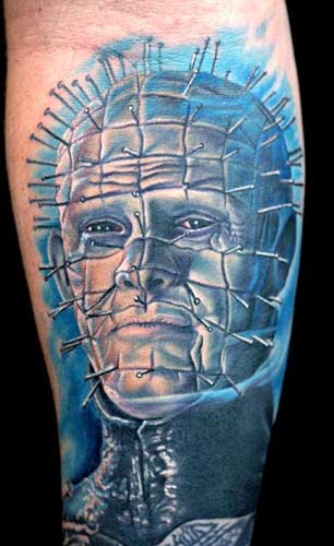 Nikko - Pin Head Portrait Tattoo