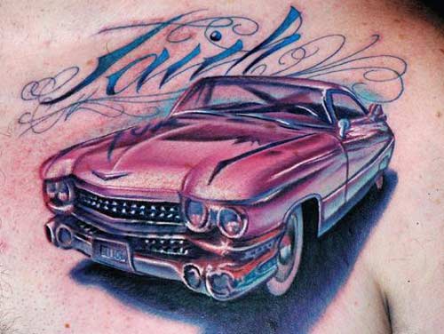 Off The Map Tattoo Tattoos Lettering Pink Cadillac
