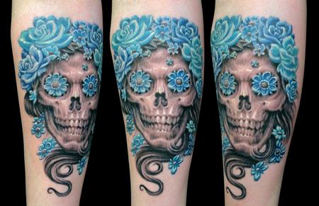 tattoos/ - Skull with roses - 116244