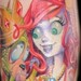 Little Mermaid closeup Tattoo Design Thumbnail