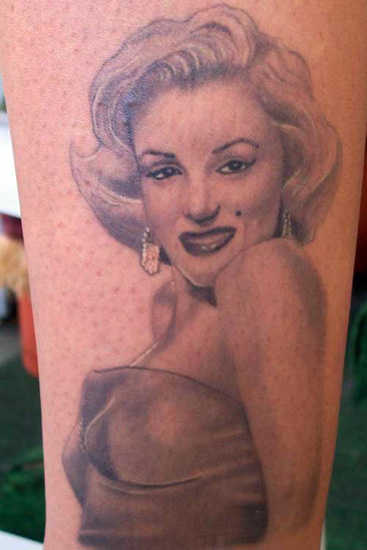 marilyn monroe tattoos. Carlos Rojas - Marilyn Monroe