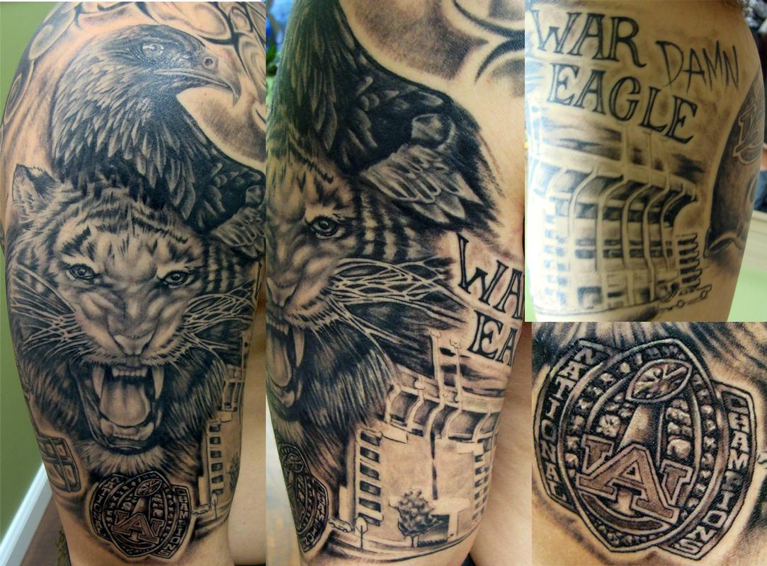 Outlaw Tattoo : Tattoos : Sports : auburn tigers fan