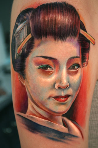 Looking for unique Portrait tattoos Tattoos Geisha