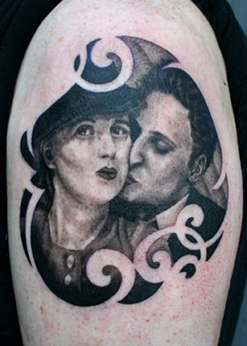  Blackwork Tattoos Realistic Tattoos Art Nouveau Tattoos 
