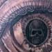 Tattoos - Skull in eyeball tattoo - 25290