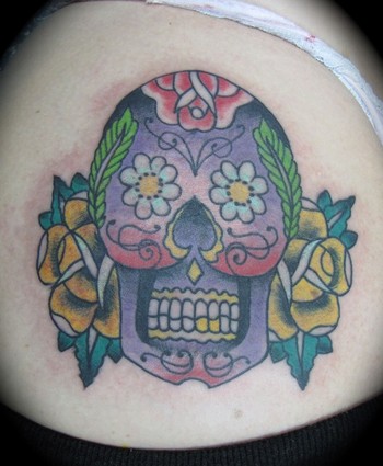 tattoos/ - traditional sugar skull - 41352