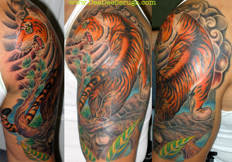 traditional japanese tiger tattoo. Traditional Japanese Tattoos