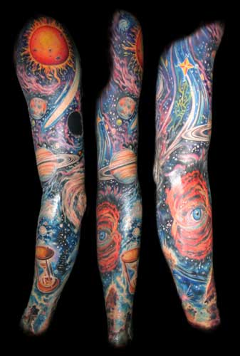 Dee Dee space sleeve tattoo Large Image Leave Comment Placement Arm