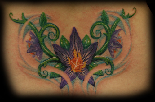 Tattoos Flower Custom Vine Lily