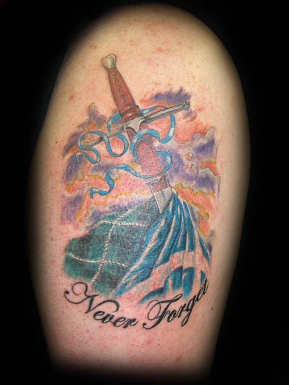 Scottish Heritgae Tattoo. Artist: Jesse Rix - (email) Placement: Arm