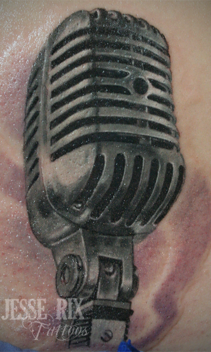 microphone tattoos. Paradise Tattoo Gathering