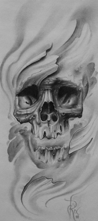 Original Art Original Art Pencil Skull Now viewing image 1 of 3 previous 