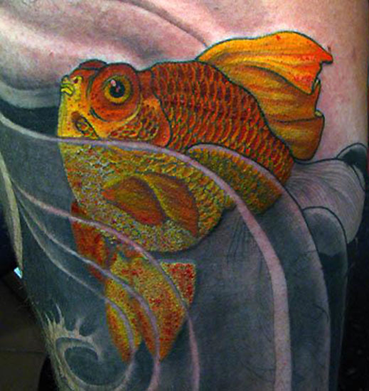 goldfish tattoo. Jeff Croci - Gold fish