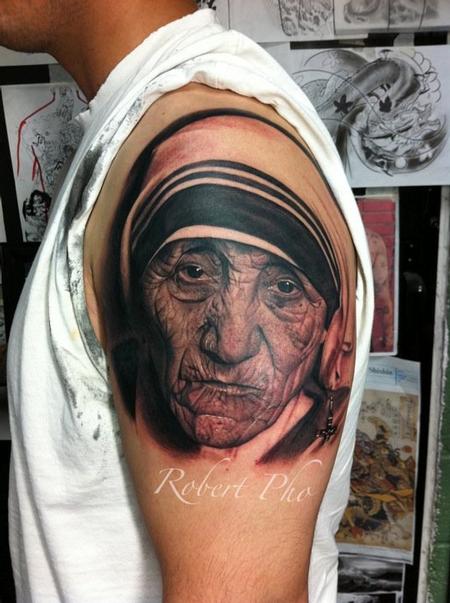 tattoos/ - Mother Tersea portrait - 77128