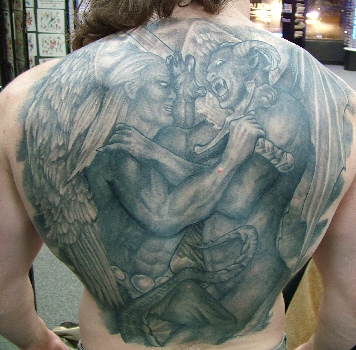 Looking for unique Religious Devil tattoos Tattoos Angel Demon