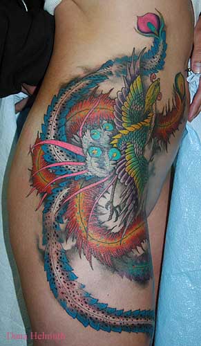 Looking for unique Asian tattoos Tattoos phoenix side view