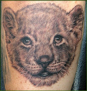 Baby Lion Tattoo