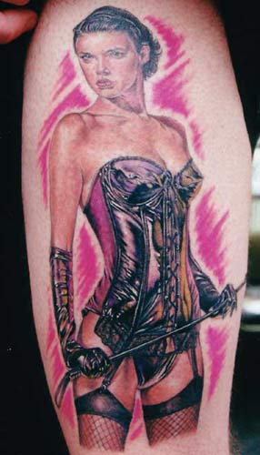 Devil Girl Pinup Tattoo 3. Not only is she opposite in meaning,