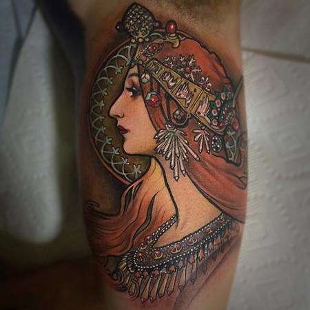 tattoos/ - Mucha-inspired - 100440