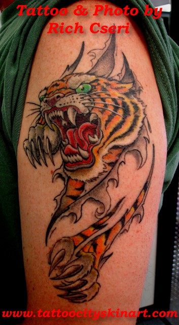 Looking for unique Bio Mech tattoos Tattoos Tiger Tear out