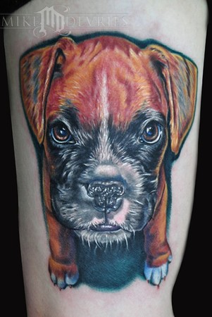 Boxer Dog Tattoo