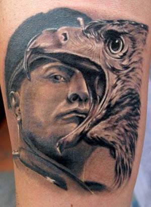 eagle portrait tattoo
