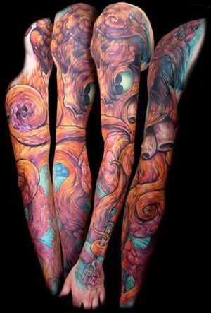 octopus sleeve tattoo