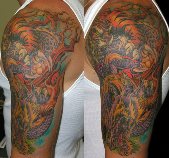 japanese tiger tattoo flash. tiger tattoos interpretation
