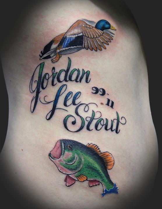 fishing memorial tattoo