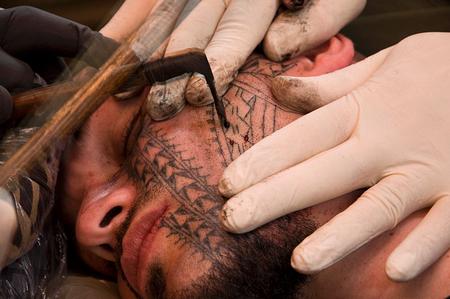 tattoos/ - Black Work Face Tattoo - 60479