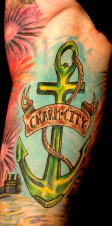 Johnny Love - Charm City Baltimore Anchor Tattoo