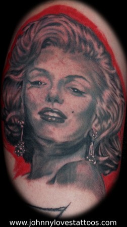 Johnny Love - Marilyn Monroe Portrait Tattoo