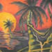 Tattoos - palm trees in paradise - 26100