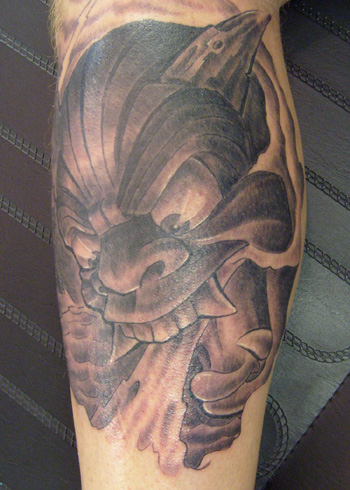 Looking for unique Chad Stone Tattoos Wooden Oni click to view large image